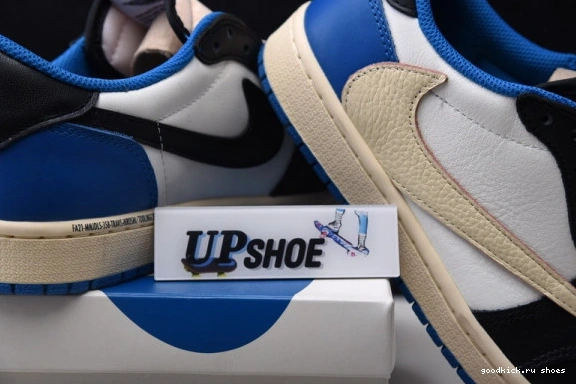 SP DM7866-140 Travis Fragment Jordan 1 Low OG x Scott Retro 0207